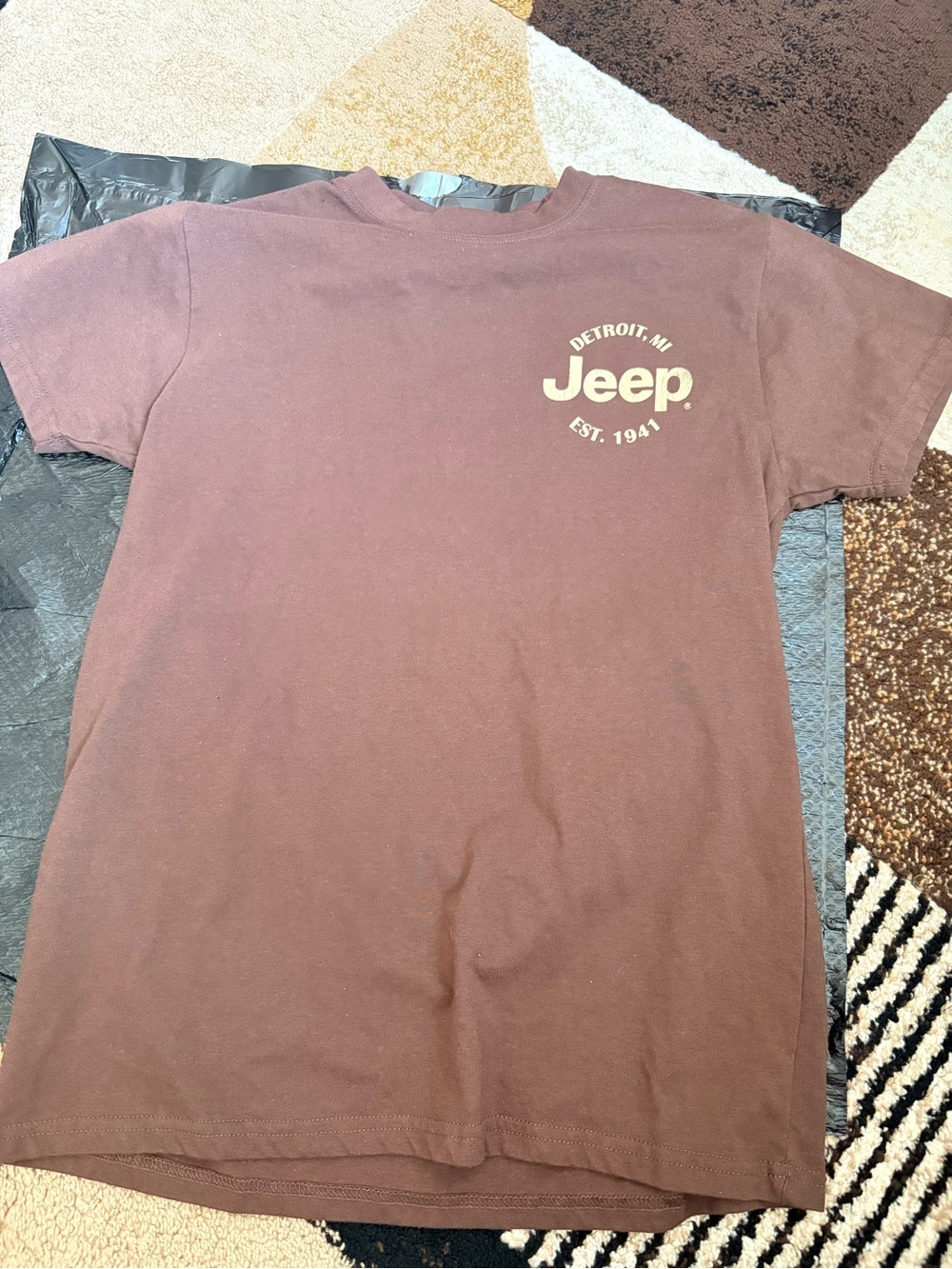 Jeep Brown Short Sleeve Logo Tee
